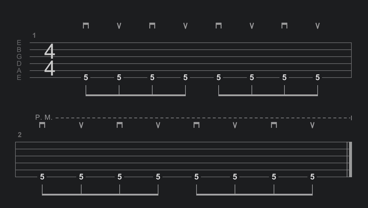 Exercise 4: Open to Palm-Muted Notes