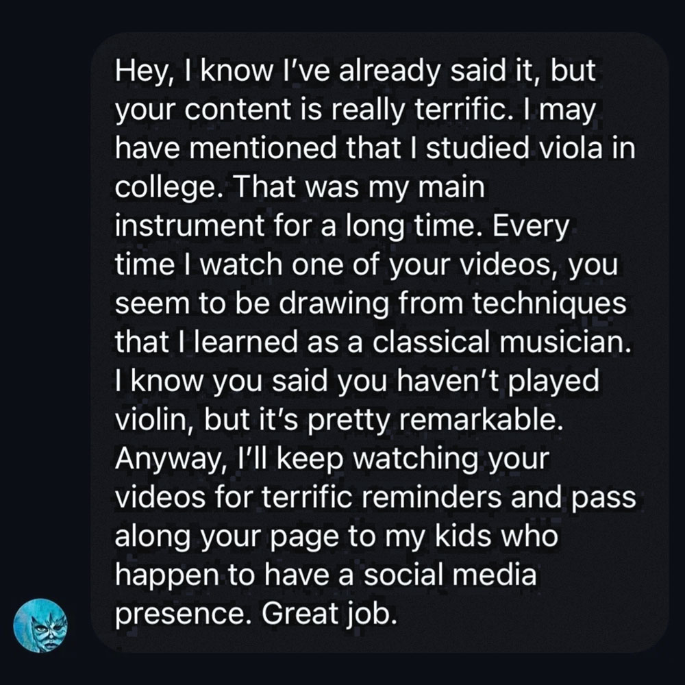 Student message about Andrew Nitsievsky’s guitar lessons