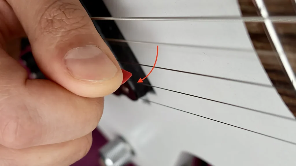 U to D alternate picking string change